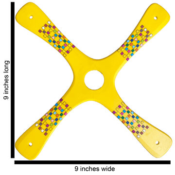Competition boomerang - Yellow Barcelona Boomerangs.