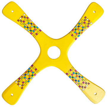 Competition boomerang - Yellow Barcelona Boomerangs.