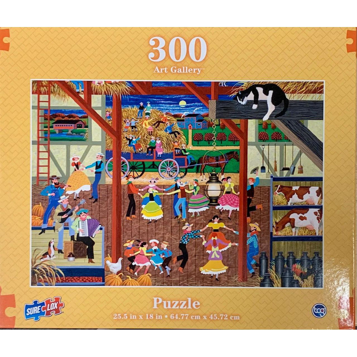 Barn Dance Art Gallery 300 Piece Jigsaw Puzzle Sure Lox
