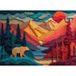 Bear Country 1000 Piece Jigsaw Puzzle Final Piece