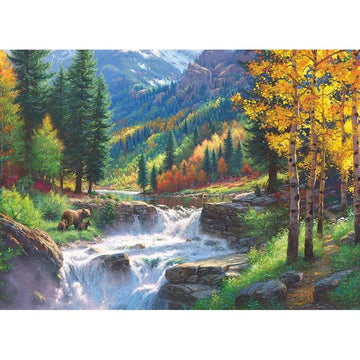 Bear Falls 500 Piece Jigsaw Puzzle Cobble Hill