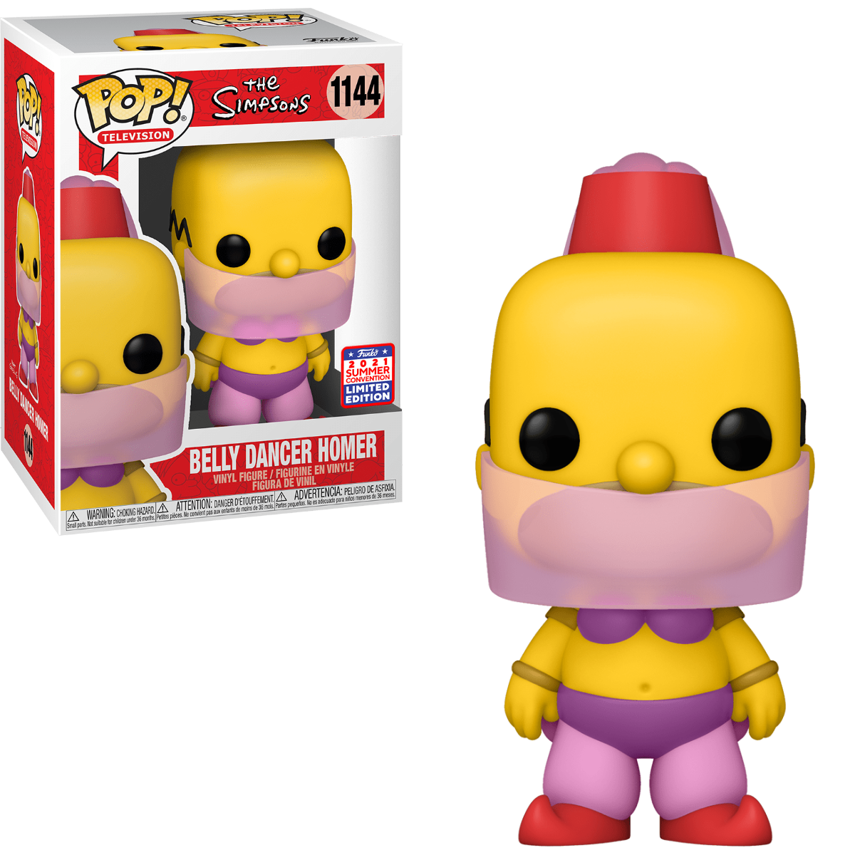 Belly Dancer Homer #1144 2021 Summer Convention Limited Edition Funko Pop! Television The Simpsons