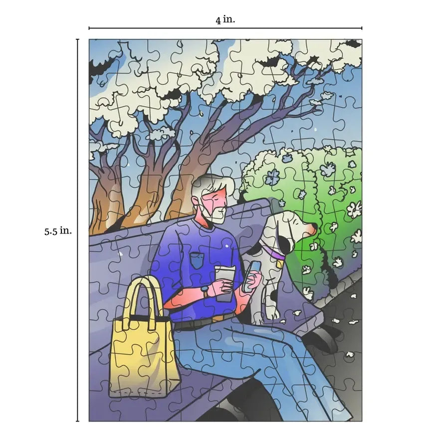Best Friend 99 Piece Mini Jigsaw Puzzle Puzzledly