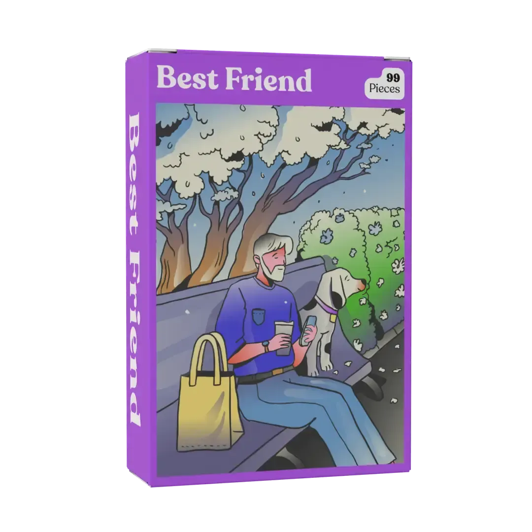 Best Friend 99 Piece Mini Jigsaw Puzzle Puzzledly