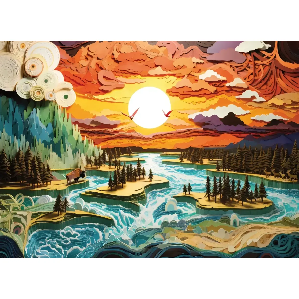 Big Sky Country 1000 Piece Jigsaw Puzzle Final Piece