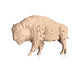 Bison Coin Bank — Wooden Building Kit, 109 Pieces