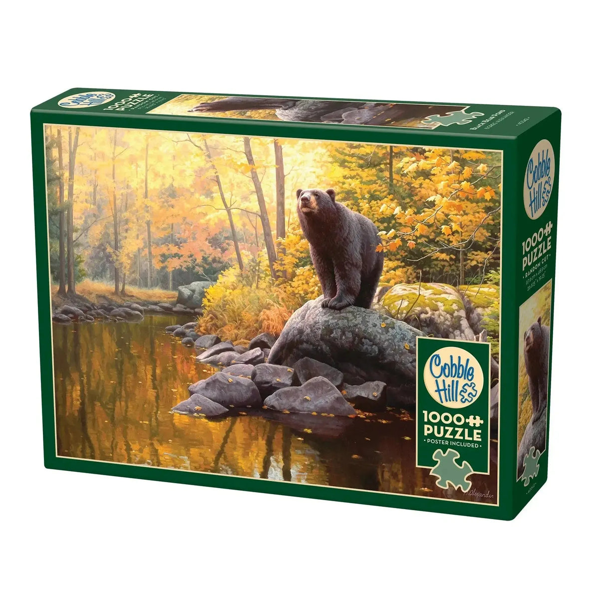 Black Bear Pond 1000 Piece Jigsaw Puzzle Cobble Hill