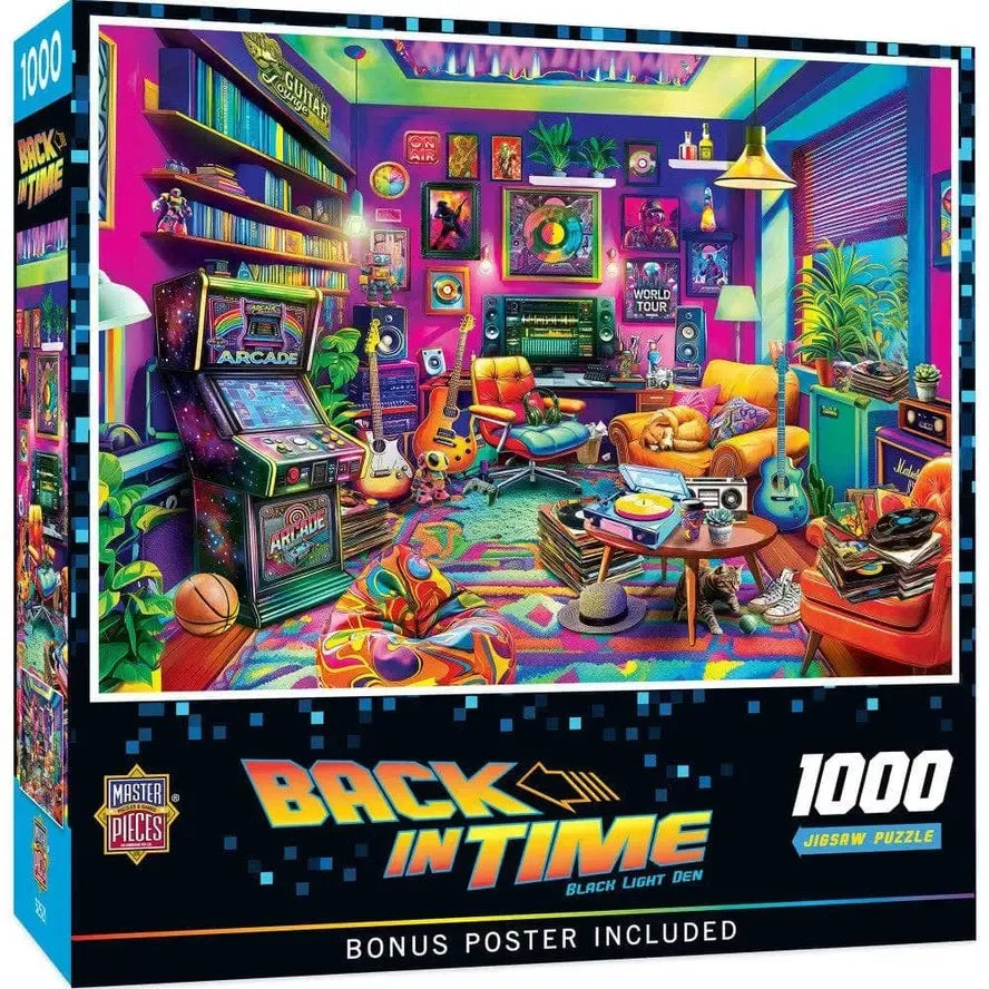 Black Light Den Back in Time 1000 Piece Jigsaw Puzzle MasterPieces
