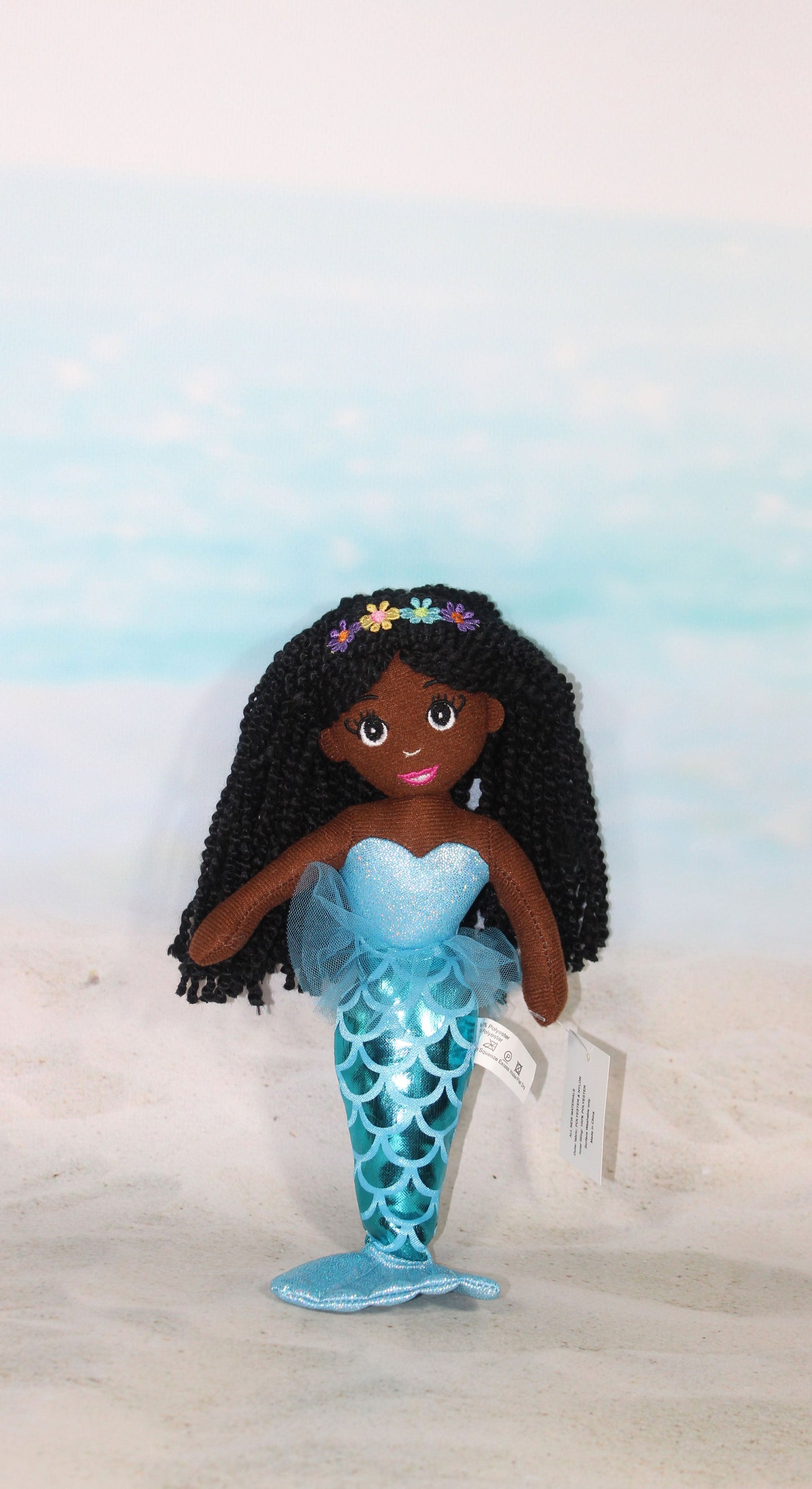 A Dark Brown Skin Tone Mermaid Doll