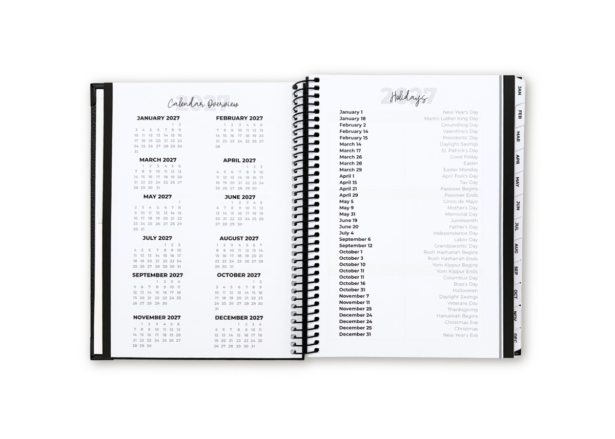 2027 Velvet Floral Weekly Planner Basic Bundle