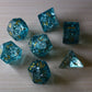 Blue Ocean Forge Fire Glass DND Dice Set