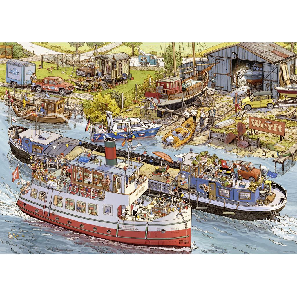 Boatyard by Doro Göbel & Peter Knorr 1000 Piece Jigsaw Puzzle Heye
