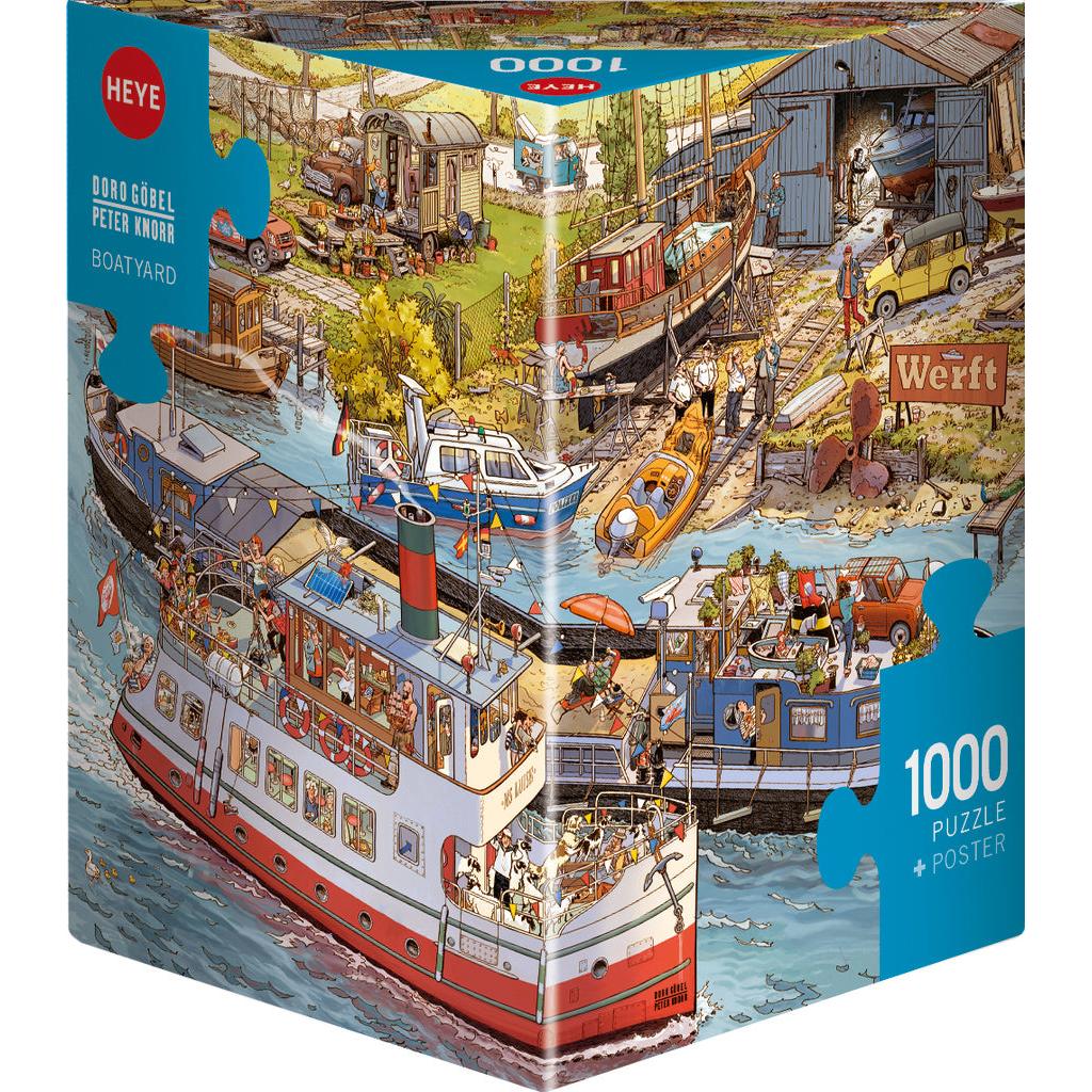 Boatyard by Doro Göbel & Peter Knorr 1000 Piece Jigsaw Puzzle Heye