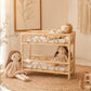 The Solstice Heirloom Rattan Doll Bunk Bed