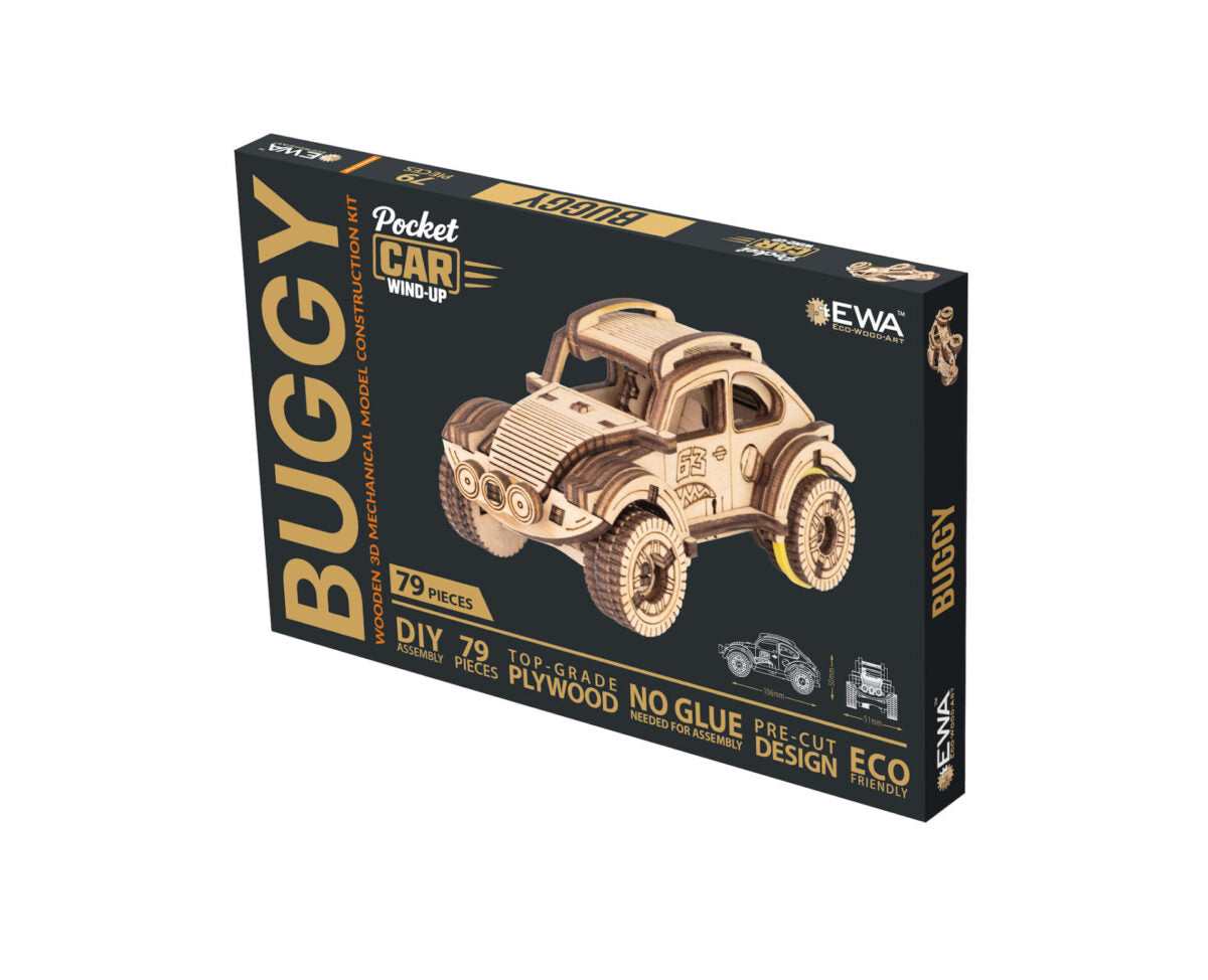 Buggy — Wooden Pocket Car, 79 Pieces