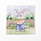 Magic Magnetic Wooden Puzzle with Cotton Bag - Bunny Gardener | Made in the Canada | Printed with Non-toxic Ink in the USA 🇺🇸