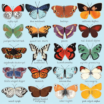 Butterflies of North America 500 Piece Jigsaw Puzzle Mudpuppy