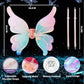 LED Moving Butterfly Angel Wings Electric Light Up Girls Costume Battery Operated