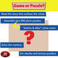 C is for Chocolate Set of 2 500 Piece Mystery Jigsaw Puzzles TDC