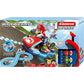 Carrera First Mario Kart - Slot Car Race Track With Spinners - Includes 2 Cars: Mario and Yoshi - Battery-Powered Beginner Racing Set for Kids Ages 3 Years and Up