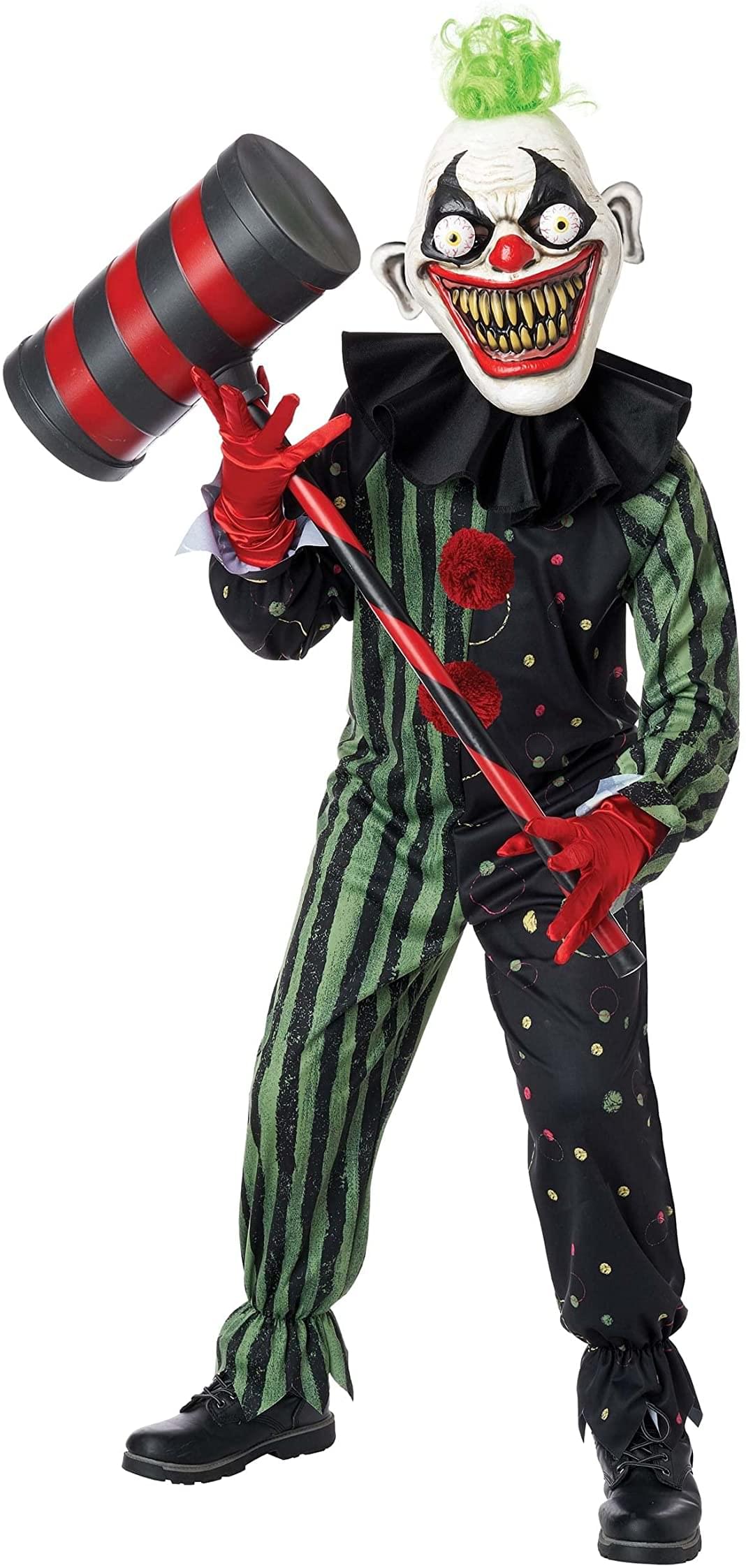 crazy Eyed clown child costume  Medium