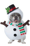 Snowman Dog Pet Costume Medium