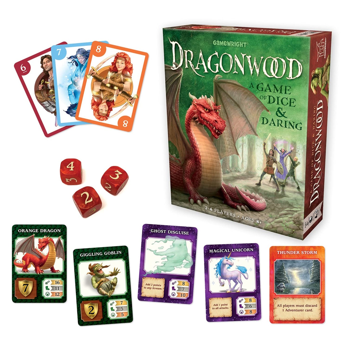 Gamewright Dragonwood A Game of Dice & Daring Board Game Multi-colored  5