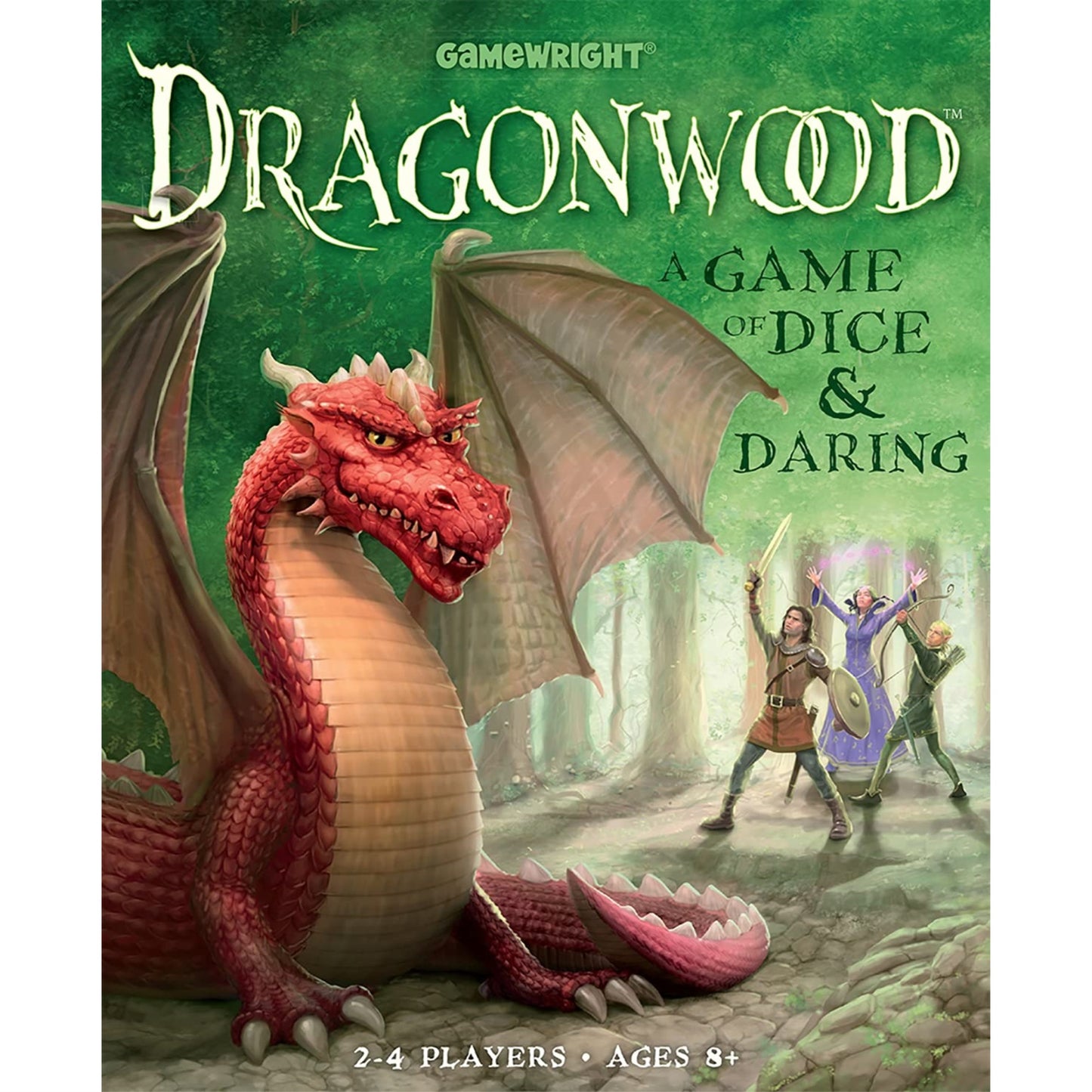Gamewright Dragonwood Board Game - Dice & Daring Adventure, Multi-colored, 5" - CSG-DRAGONW, Cardstock