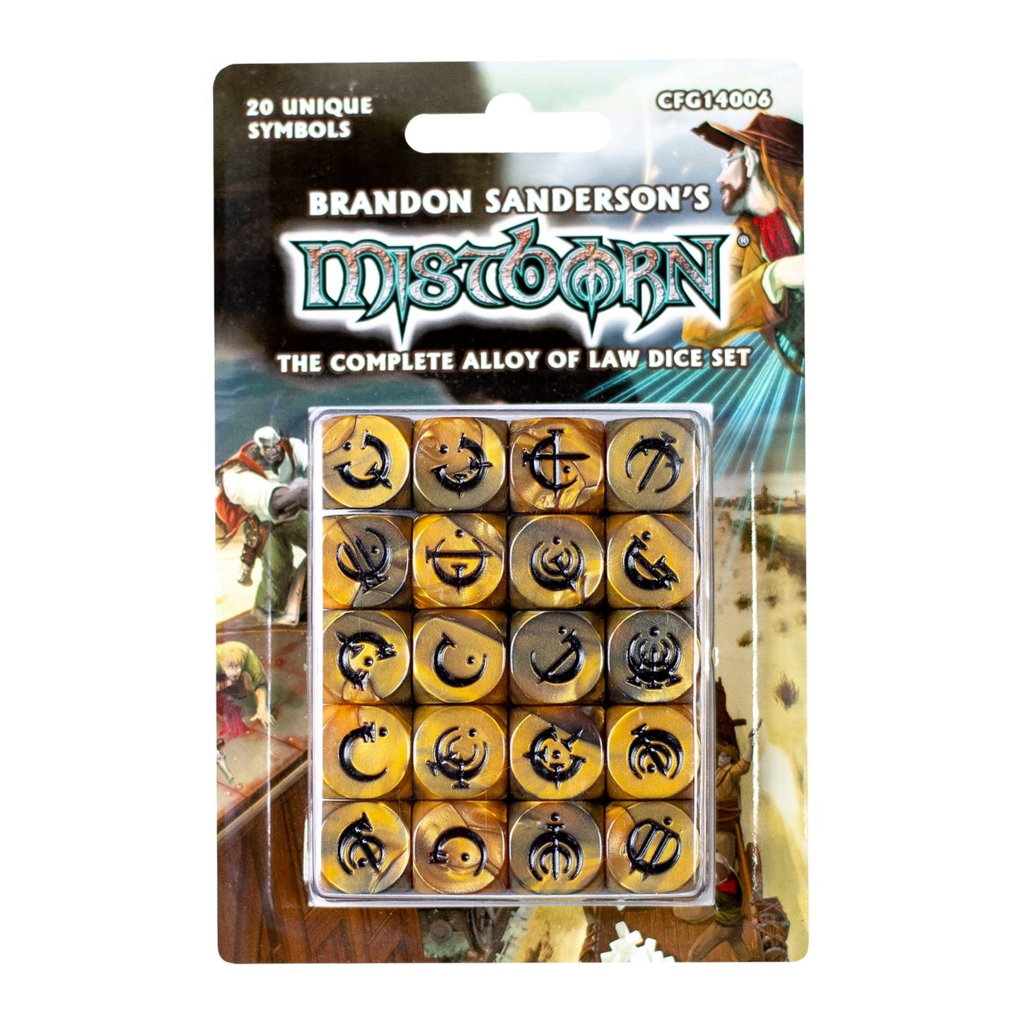 Crafty Games Mistborn Feruchemy RPG Dice Set - Acrylic, Ages 13+