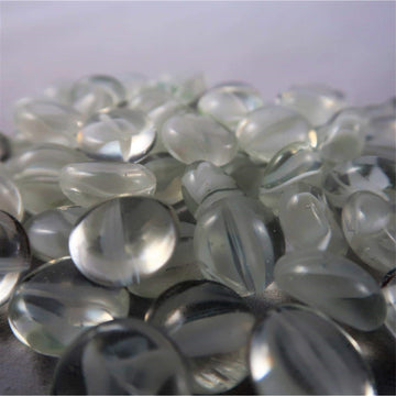 Chessex 01162 White Cats Eye Glass Stones Qty 40 Or More In 5 Inches Tube