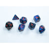 Dnd Dice Set-Chessex D&D Dice-Gemini: Mini 7Pc Polyhedral Black-Starlight/Red Dice Set-Dungeons And Dragons Dice Includes 7 Dice – D4, D6, D8, D10, D12, D20 And D%