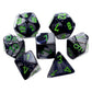 Chessex Chx26445 Dice-Gemini Set, Black/Grey/Green