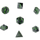 Chessex Chx26445 Dice-Gemini Set, Black/Grey/Green