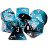 Chessex Chx26446 Dice-Gemini Black-Shell/White Set, Multicolor
