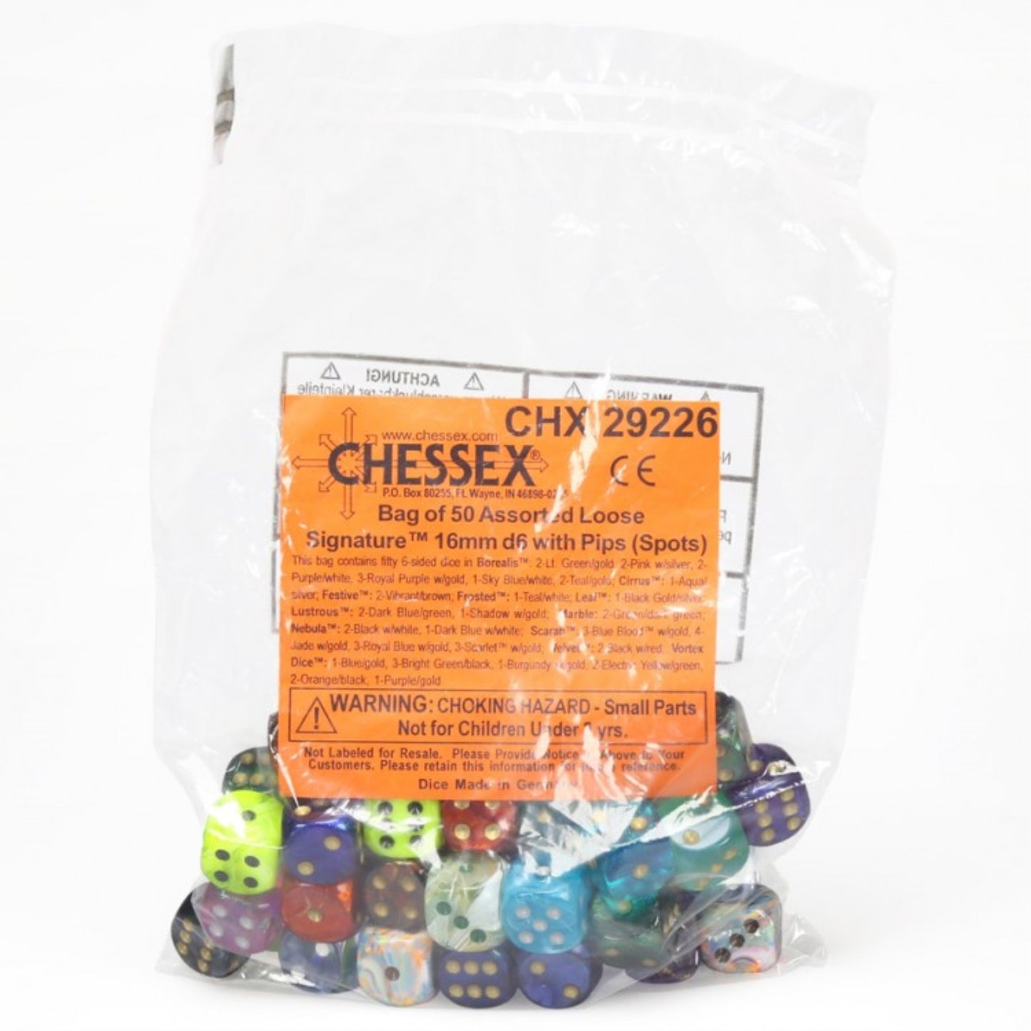 d6Bag16mmAst Sig w/pips (50)