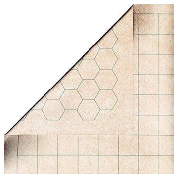 Megamat - Reversible - 34 1/2 X 48 Oyster Vinyl 1.5'' Squares & 1.5'' Hexes