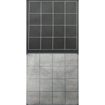Chessex Play Mat - Mat: 1 Sq 2 Sided Black/Grey Megamat (Two Color Mat) - Smooth & Tough - Compatible With Tabletop Rpgs - Acces