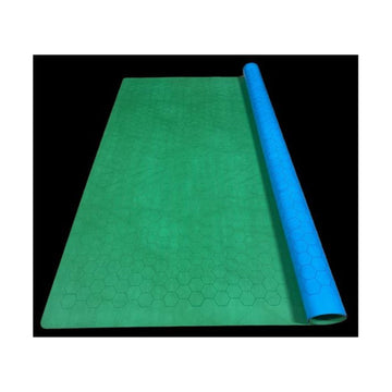 Chessex Play Mat - Mat: 1 Hex 2 Sided Blue/Green Megamat (Two Color Mat) - Smooth & Tough - Compatible With Tabletop Rpgs - Acce