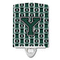 Carolines Treasures Letter Y Football Green and White Ceramic Night Light, 6x4, Multicolor