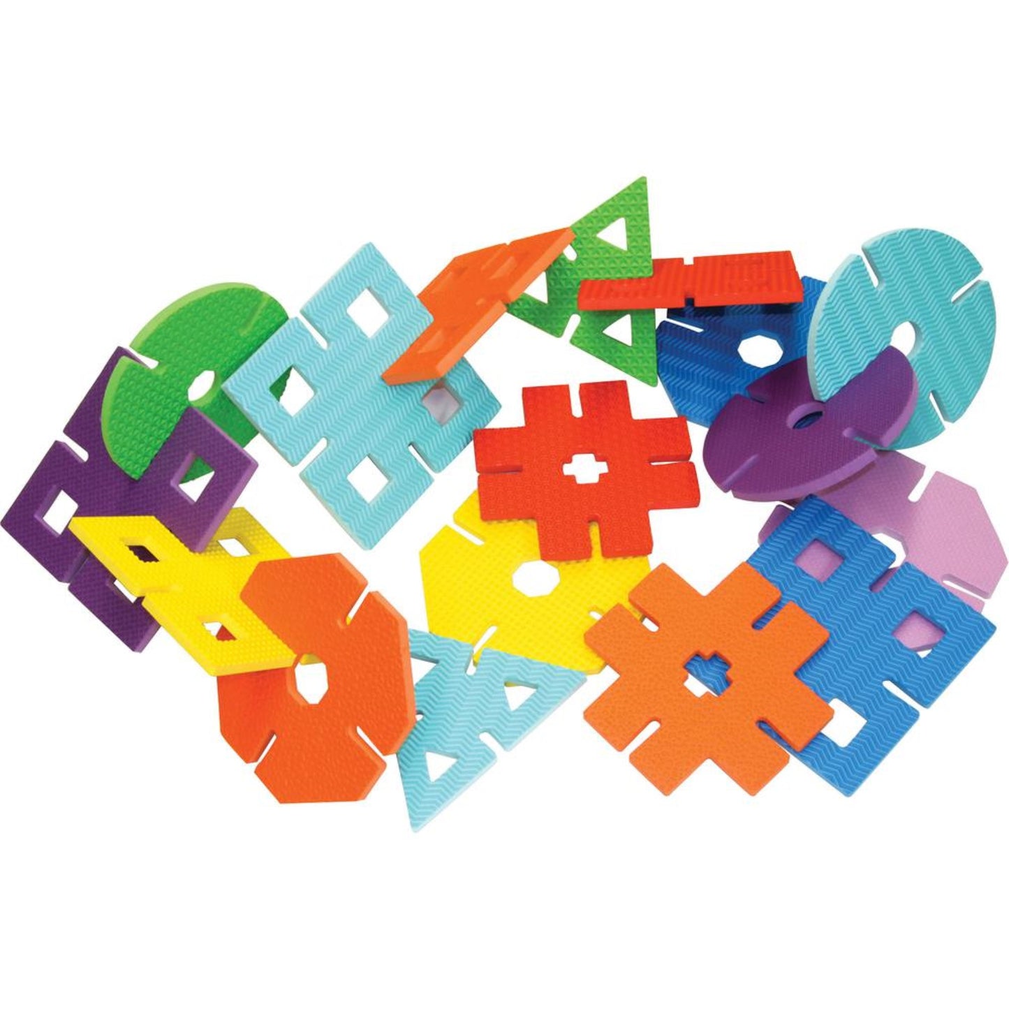 Creativity Street Wonderfoam Giant Design Shapes - Learning Theme/Subject - 40 X Shape Shape - 4'' Height X 7'' Width - Assorted