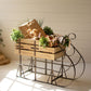 Kalalou Cla1328 Wood And Metal Christmas Sled, See Image