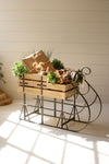 Kalalou Cla1328 Wood And Metal Christmas Sled, See Image
