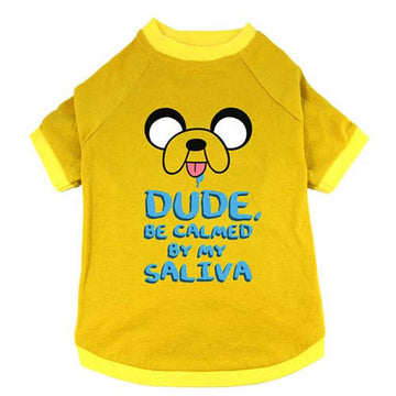 Adventure Time ''Jake Saliva'' Pet T-Shirt: Medium