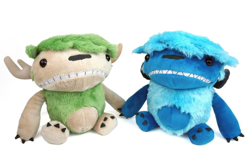 Imps And Monsters Angus & Edie 6'' Backpack Clip-On Plush 2-Pack Set