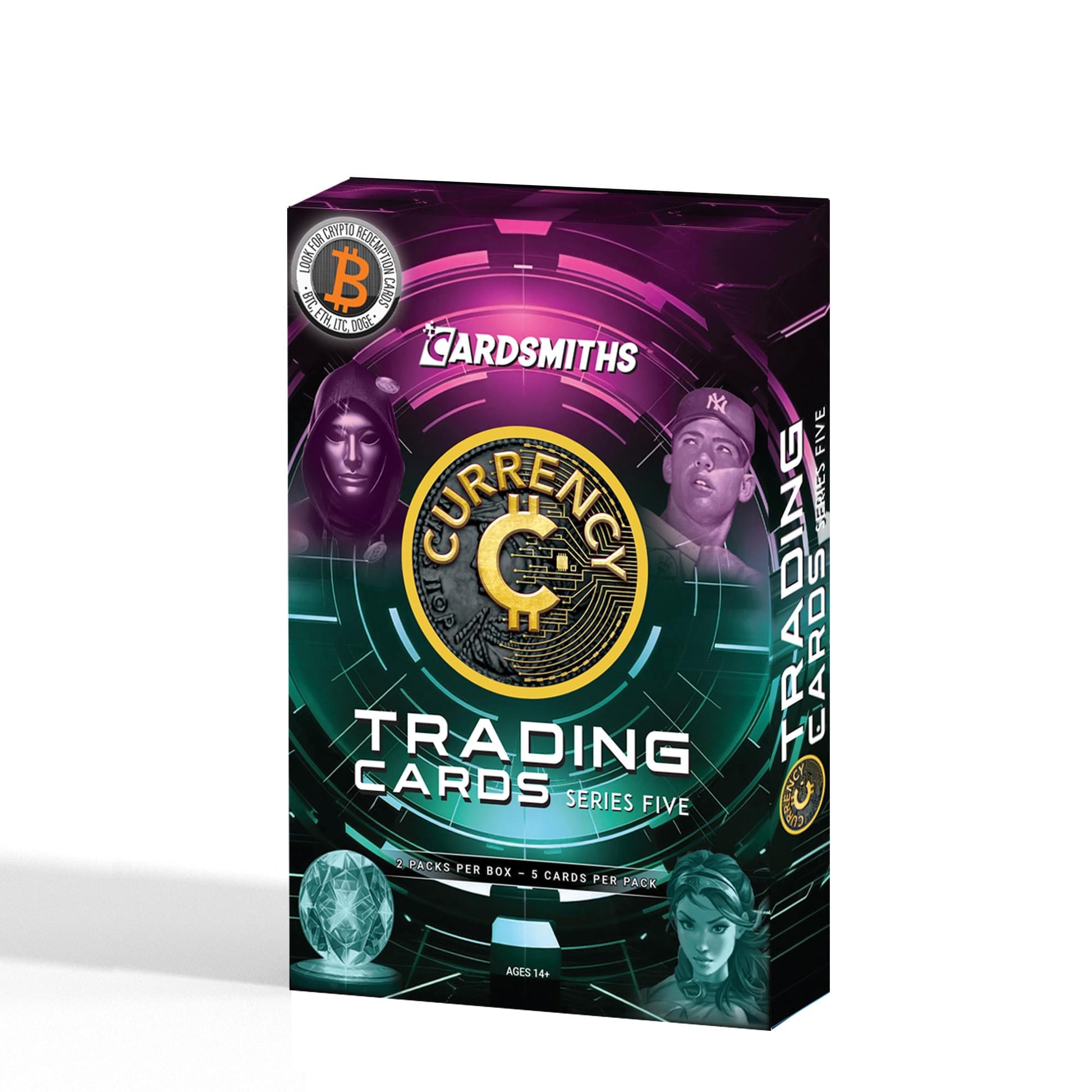 Currency Series 5 Trading Cards Collector Box | 2 Packs