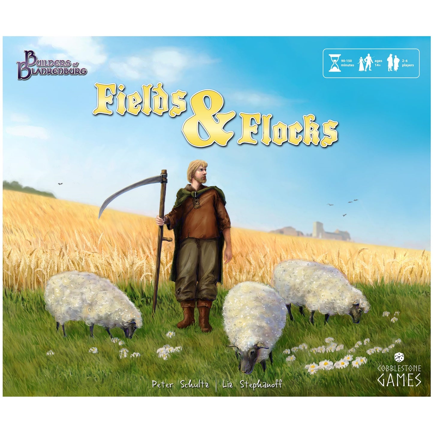 Cobblestone Games Builders Of Blankenburg: Fields & Flocks Expansion - Worker Placement Board Game, Ages 14+