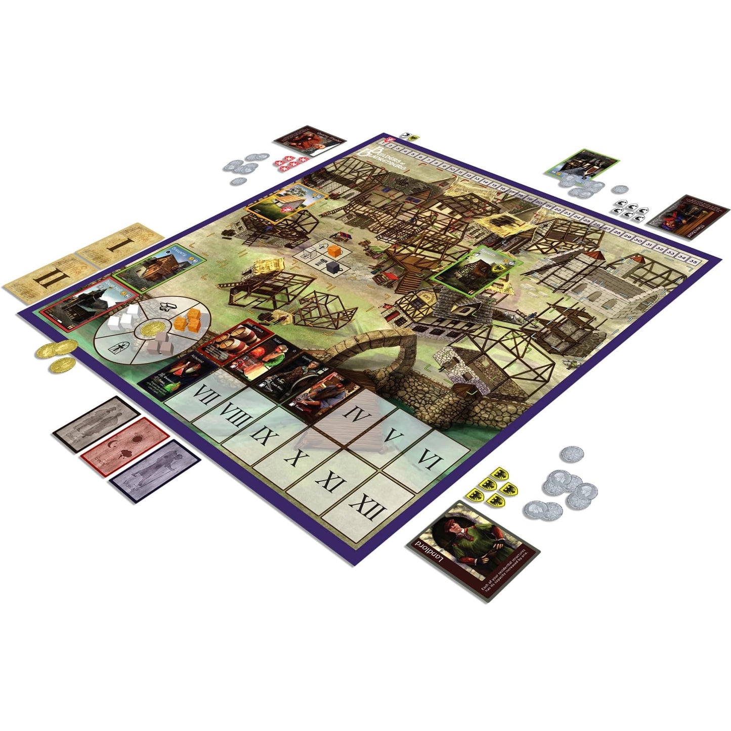 Cobblestone Games Builders Of Blankenburg: 2Nd Edition Board Game - Worker Placement, Ages 14+, 2-5 Players