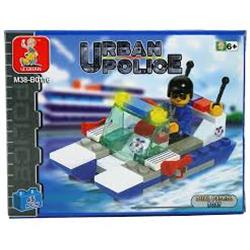 Dual Patrol Boat Building Brick Kit (45 Pcs)
