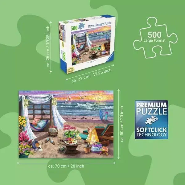 Cabana Retreat 500 Large Piece Jigsaw Puzzle Ravensburger