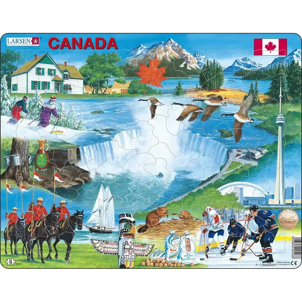 Canada Collage 66 Piece Tray Jigsaw Puzzle Larsen